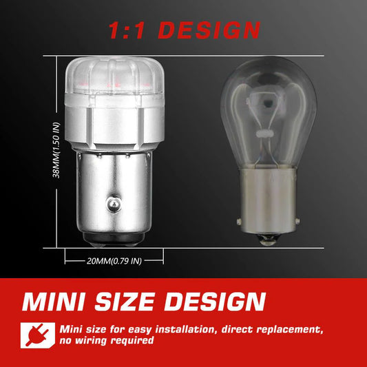1157 Red LED Brake/Parking Lights