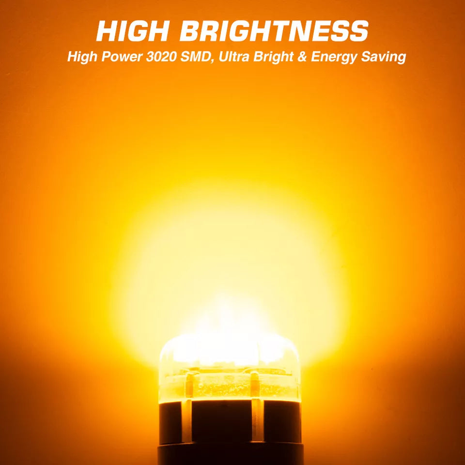 7440 LED Amber Yellow Car Signal Light