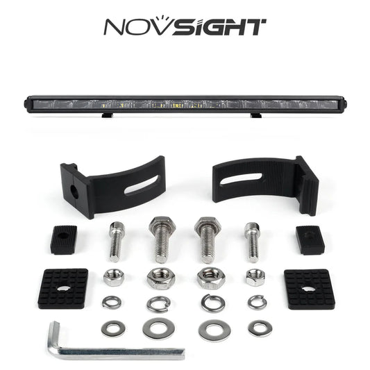 Rock Series 30 Inch Single Row Dual Beam LED Off-Road Light Bar White and Amber