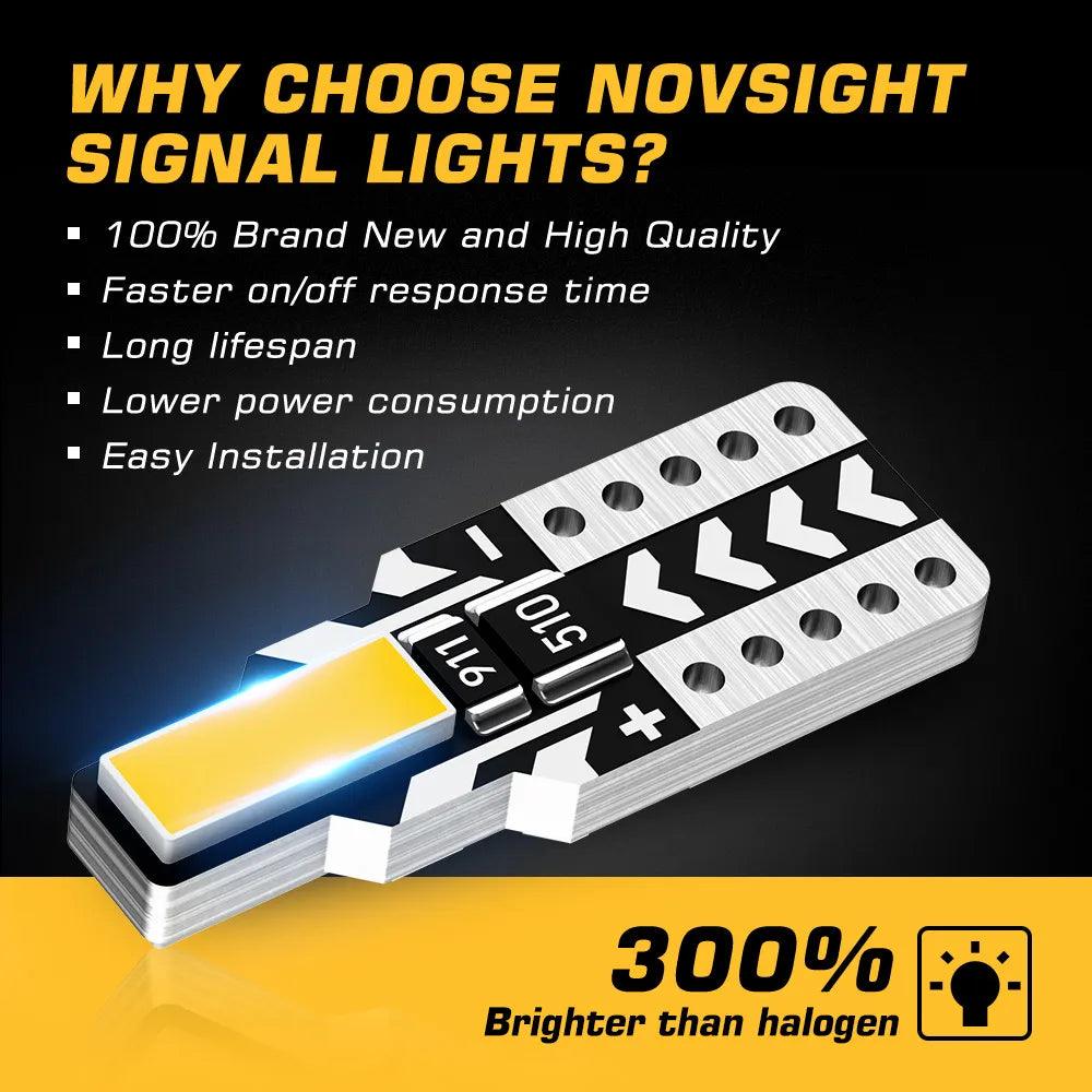 T10 White Car Signal Light | 100LM 6000K | Park/Plate/Interior - NOVSIGHT© Pakistan