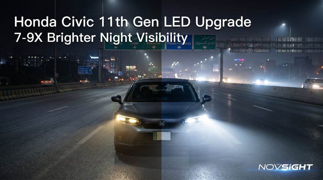 Honda Civic 11th Gen LED Lighting Upgrade in Pakistan (H11, 9005 & L1B Fog Lamps 2022–2026)