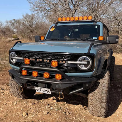 Novsight X-Series 4-inch LED Pod Light Ford Bronco side angle
