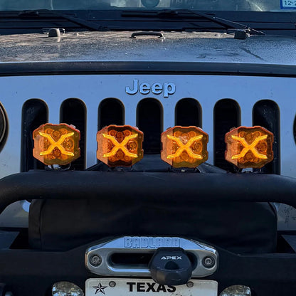 Novsight X-Series 4-inch LED Pod Lights on Jeep Wrangler