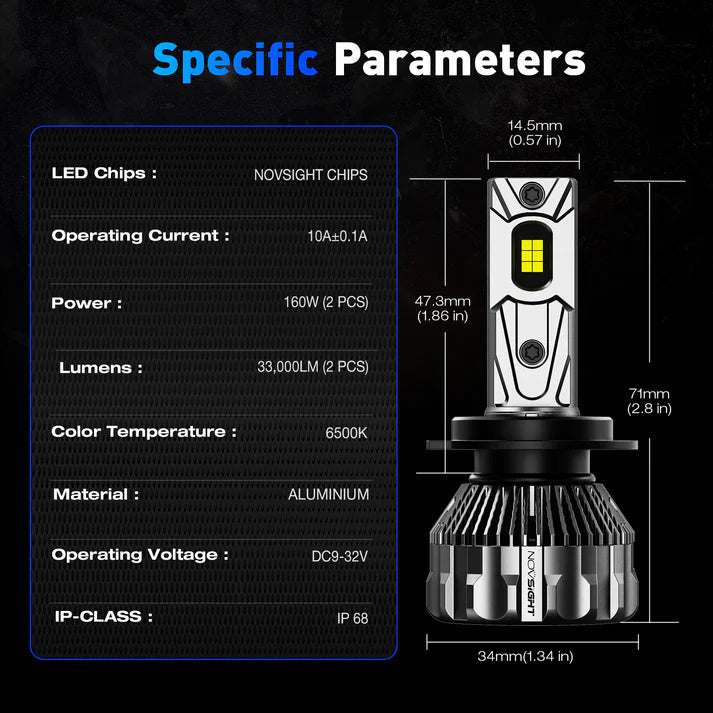 T2 Series: H11 - 160W / 33,000LM