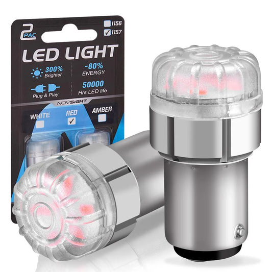 Buy 1157 Red LED Brake/Parking Lights | NOVSIGHT© Pakistan