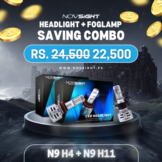 Headlamp + Fogs N9 Series Bundle- 120W / 20000lm