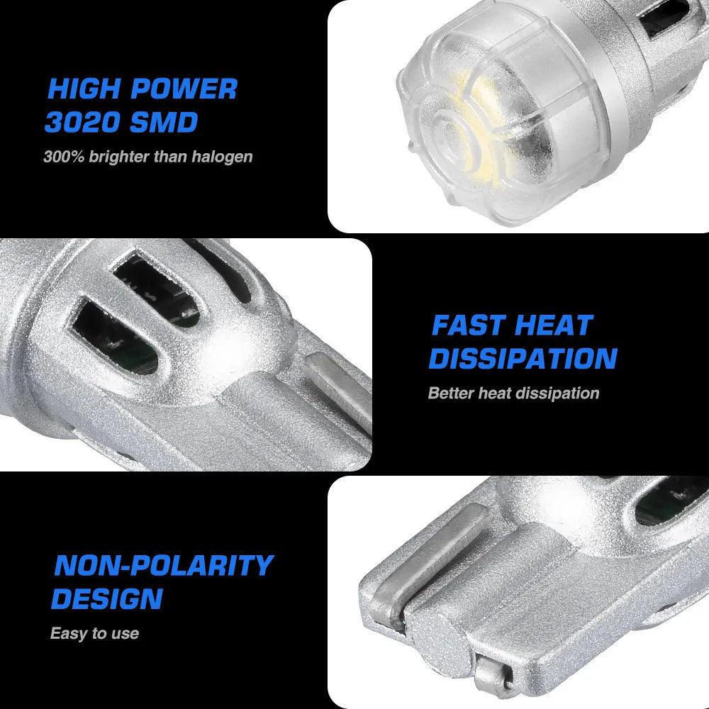 T10 Car Signal Lights | Amber, Red | Park/Plate/Interior - NOVSIGHT© Pakistan