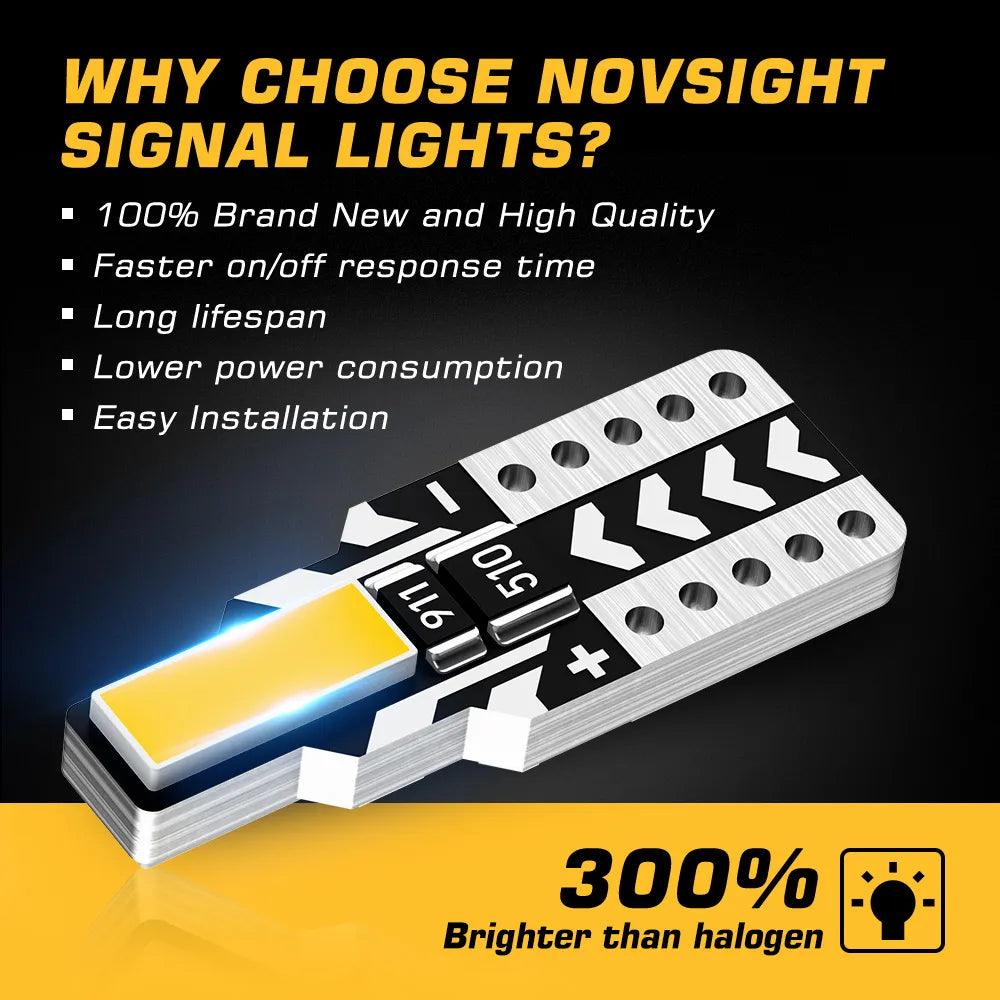 T10 White Car Signal Light | 100LM  6000K | Park/Plate/Interior - NOVSIGHT© Pakistan