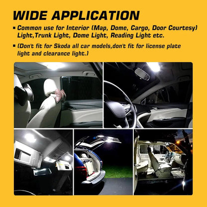 T10 White Car Signal Light | 100LM  6000K | Park/Plate/Interior - NOVSIGHT© Pakistan