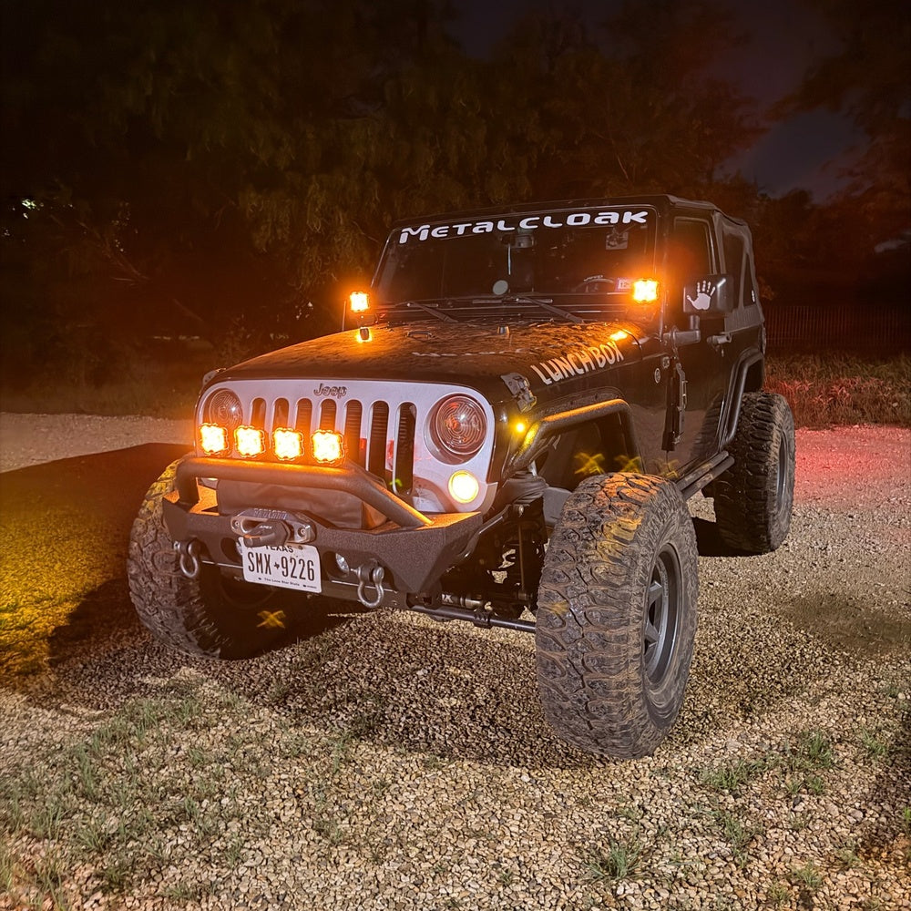 Novsight X-Series 4-inch LED Pod Light on Jeep Wrangler JK Rubicon