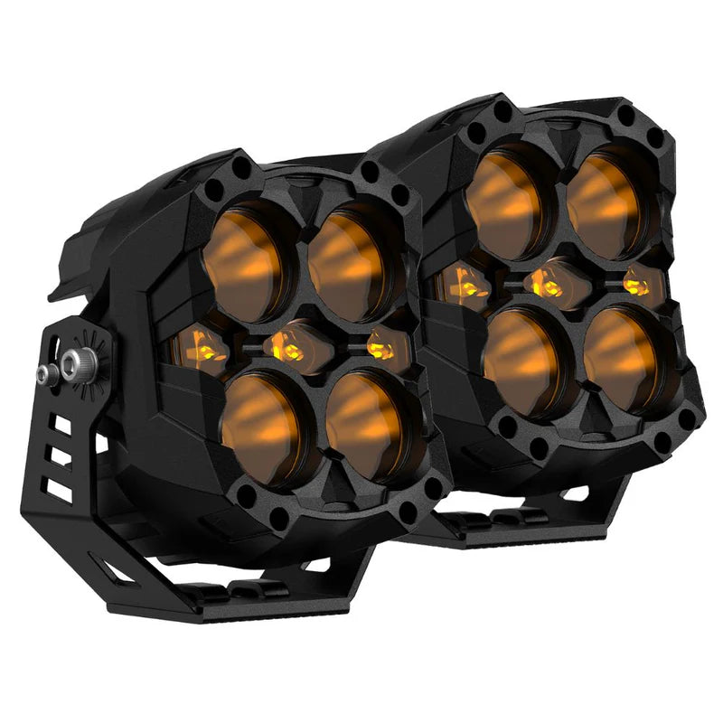 WARRIOR BLACK | 6-inch LED Pod Lights | CYBER 1 Series